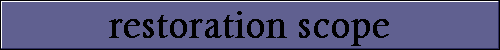  restoration scope 